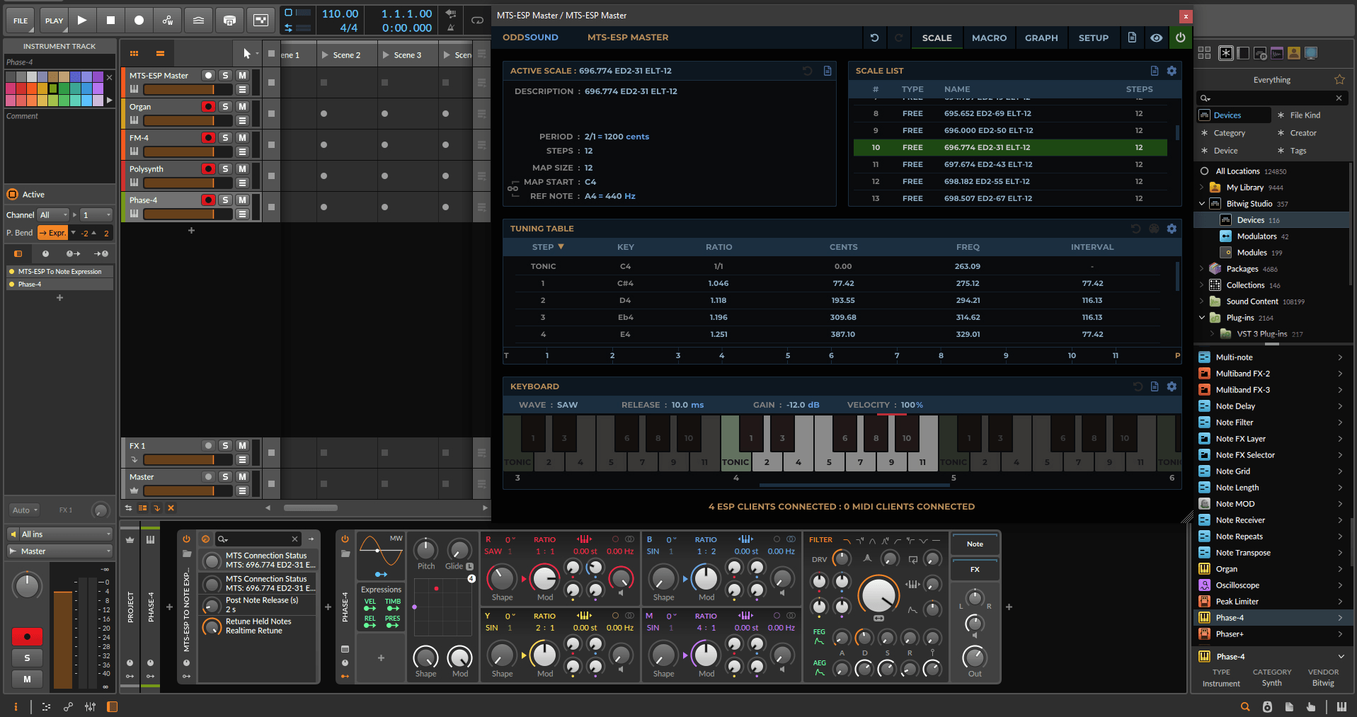 Tuning Note CLAPs